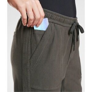 Athleta Olive Green Drawstring Jogger Pants